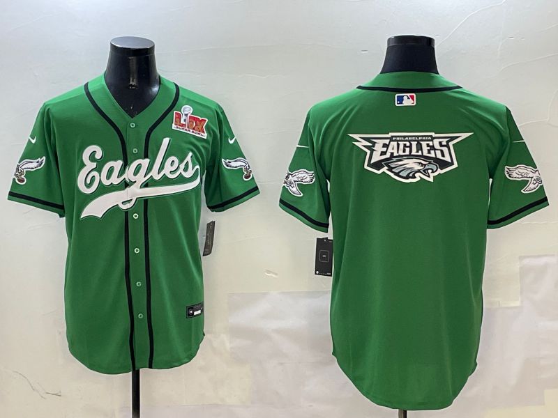 Men Philadelphia Eagles Blank Green three generations Jointly Name 2025 Nike Limited NFL Jersey style 20